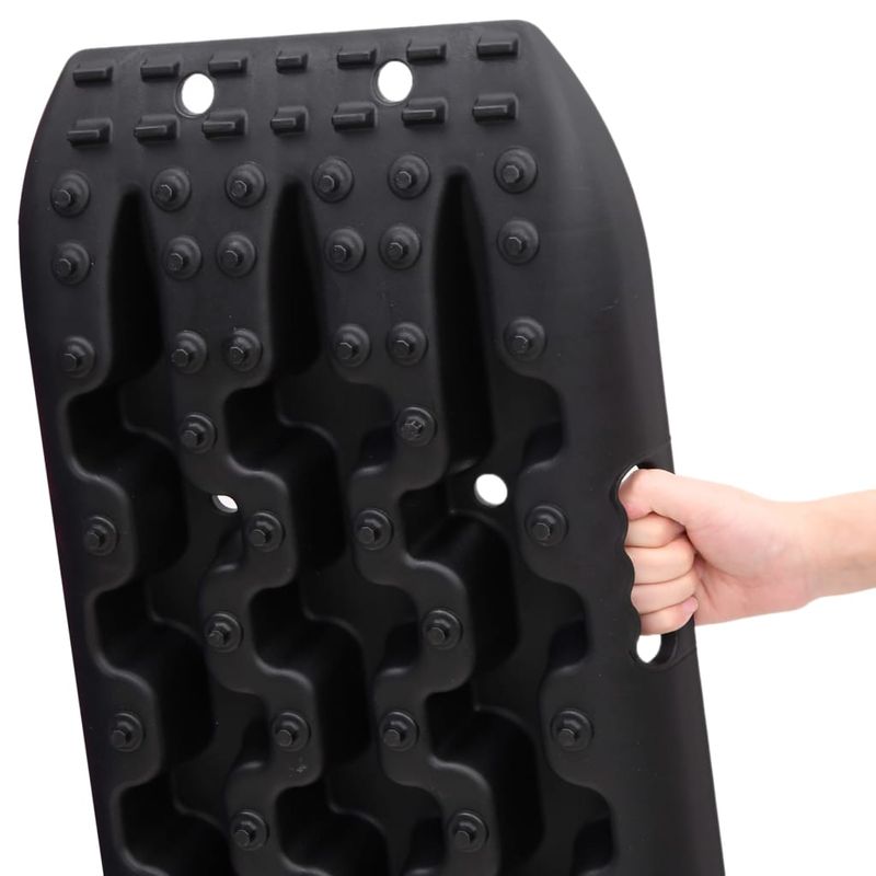 Casa si Gradina - Constructii - Echipamente de lucru - Truse sanitare - Placi de tractiune, 2 buc., negru, 106x30,5x7 cm, nailon - Infinity.ro