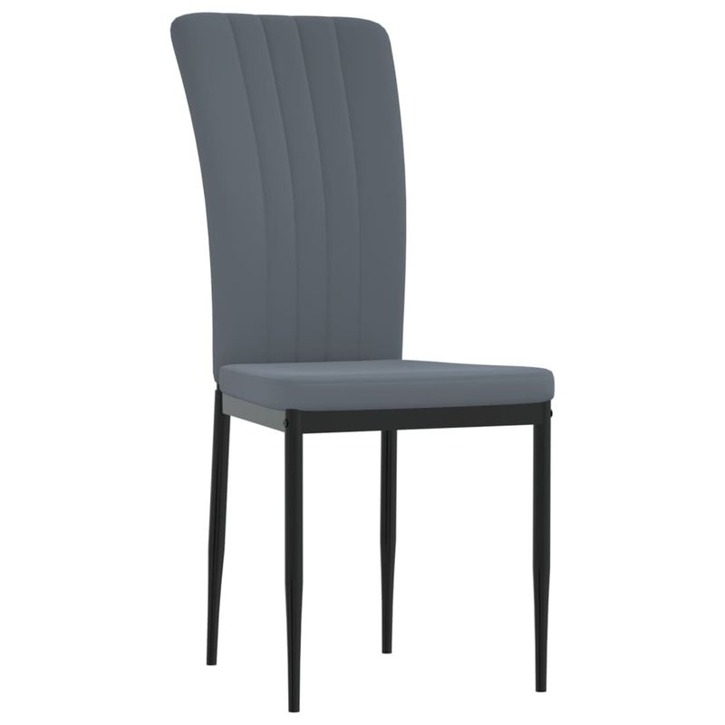 Casa si Gradina - Mobilier - Scaune si fotolii - Scaune - Scaune de sufragerie, 2 buc., gri inchis, catifea - Infinity.ro