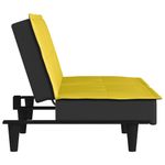Casa si Gradina - Mobilier - Canapele si coltare - Canapele - Canapea extensibila, galben deschis, material textil - Infinity.ro