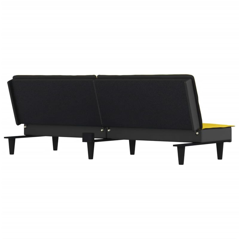 Casa si Gradina - Mobilier - Canapele si coltare - Canapele - Canapea extensibila, galben deschis, material textil - Infinity.ro