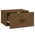 Casa si Gradina - Mobilier - Comode si corpuri - Noptiere - Noptiera de perete, maro miere, 40x29,5x22 cm - Infinity.ro