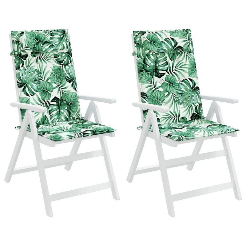 Casa si Gradina - Textile si covoare - Perne si pilote - Perne decorative - Perne scaun cu spatar inalt, 2 buc, model frunze, textil Oxford - Infinity.ro