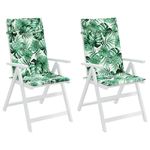 Casa si Gradina - Textile si covoare - Perne si pilote - Perne decorative - Perne scaun cu spatar inalt, 2 buc, model frunze, textil Oxford - Infinity.ro