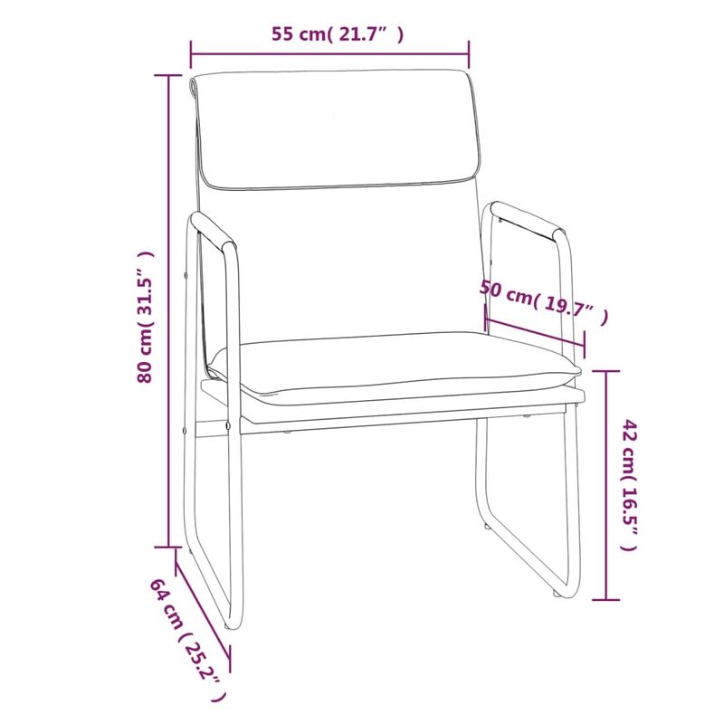 Casa si Gradina - Mobilier - Scaune si fotolii - Scaune - Scaun de relaxare, gri inchis, 55x64x80 cm, material textil, gri închis - Infinity.ro