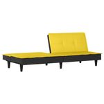 Casa si Gradina - Mobilier - Canapele si coltare - Canapele - Canapea extensibila, galben deschis, material textil - Infinity.ro