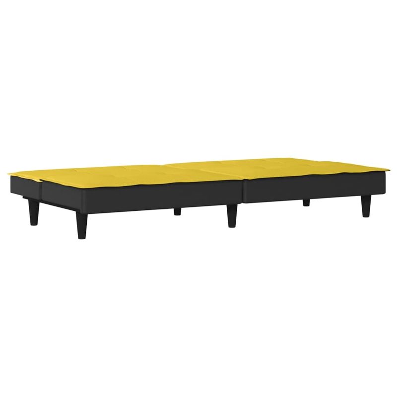 Casa si Gradina - Mobilier - Canapele si coltare - Canapele - Canapea extensibila, galben deschis, material textil - Infinity.ro