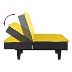 Casa si Gradina - Mobilier - Canapele si coltare - Canapele - Canapea extensibila, galben deschis, material textil - Infinity.ro