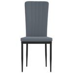 Casa si Gradina - Mobilier - Scaune si fotolii - Scaune - Scaune de sufragerie, 2 buc., gri inchis, catifea - Infinity.ro