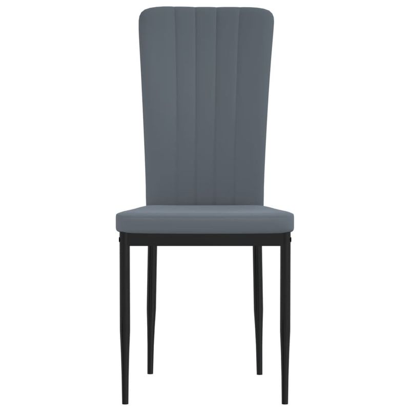 Casa si Gradina - Mobilier - Scaune si fotolii - Scaune - Scaune de sufragerie, 2 buc., gri inchis, catifea - Infinity.ro