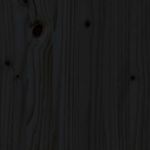 Casa si Gradina - Sanitare - Suporturi si accesorii baie - Accesorii baie - Cutie de rufe, negru, 44x44x76 cm, lemn masiv de pin - Infinity.ro