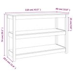Casa si Gradina - Mobilier - Comode si corpuri - Console - Masa consola, 110x40x74 cm, lemn masiv de pin - Infinity.ro