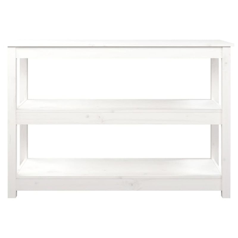 Casa si Gradina - Mobilier - Comode si corpuri - Console - Masa consola, alb, 110x40x74 cm, lemn masiv de pin - Infinity.ro