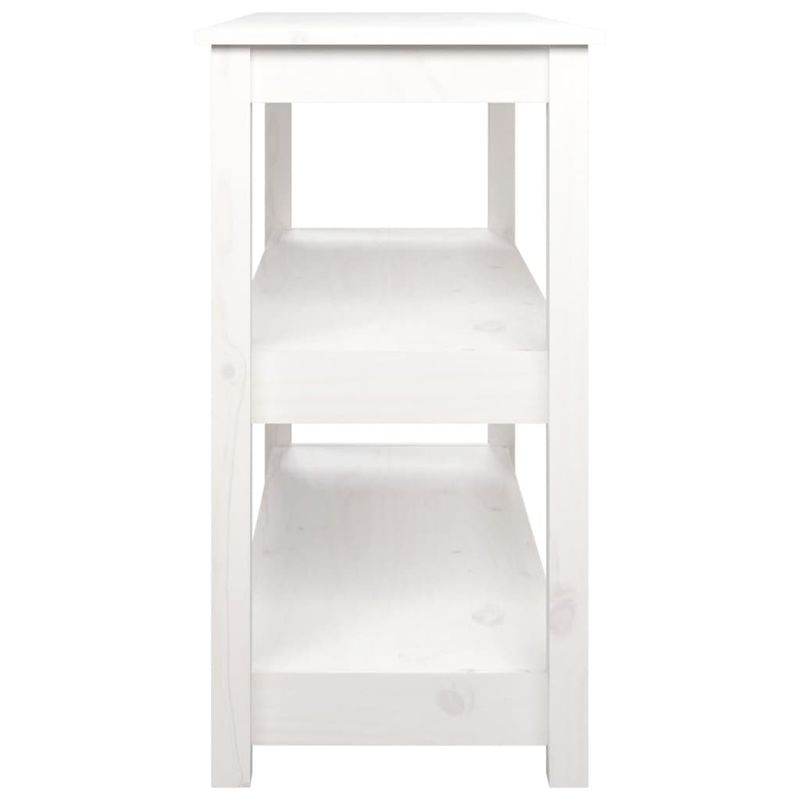 Casa si Gradina - Mobilier - Comode si corpuri - Console - Masa consola, alb, 110x40x74 cm, lemn masiv de pin - Infinity.ro