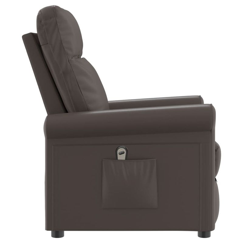 Casa si Gradina - Mobilier - Scaune si fotolii - Fotolii - Fotoliu rabatabil electric, maro, piele ecologica - Infinity.ro