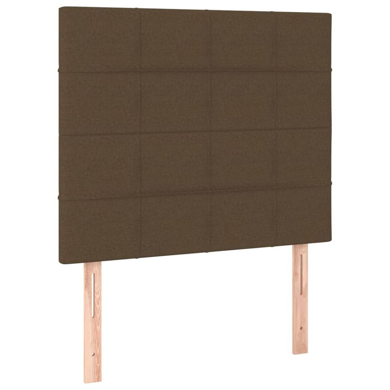 Casa si Gradina - Mobilier - Paturi si accesorii - Paturi - Cadru de pat cu tablie, maro inchis, 80x200 cm, textil - Infinity.ro