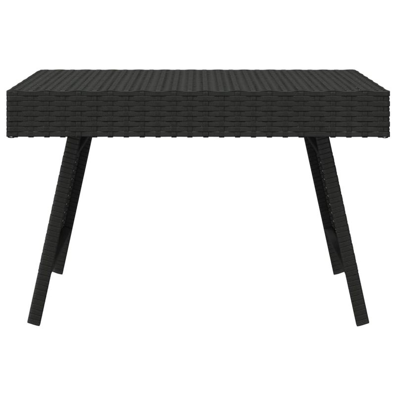Casa si Gradina - Mobilier - Mese si birouri - Mese living - Masa laterala plianta, negru, 60x40x38 cm, poliratan - Infinity.ro