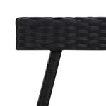 Casa si Gradina - Mobilier - Mese si birouri - Mese living - Masa laterala plianta, negru, 60x40x38 cm, poliratan - Infinity.ro