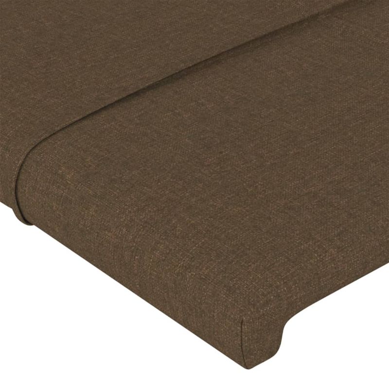 Casa si Gradina - Mobilier - Paturi si accesorii - Paturi - Cadru de pat cu tablie, maro inchis, 80x200 cm, textil - Infinity.ro