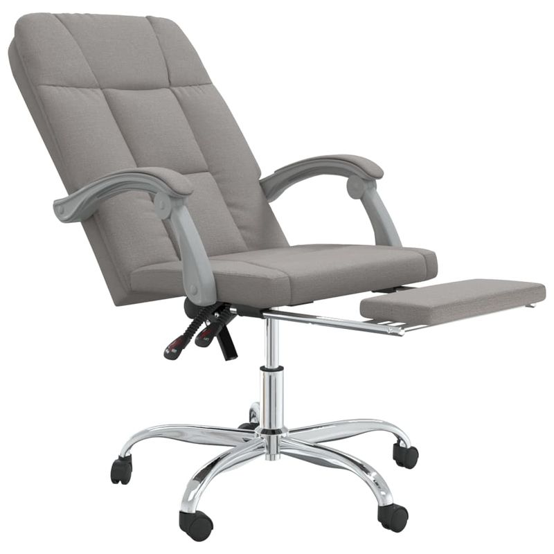 Casa si Gradina - Mobilier - Scaune si fotolii - Scaune - Scaun de birou rabatabil, gri taupe, textil - Infinity.ro