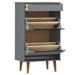Casa si Gradina - Mobilier - Organizare si depozitare - Organizator incaltaminte - Pantofar "MOLDE", gri, 59,5x35x103 cm, lemn masiv de pin - Infinity.ro