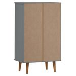 Casa si Gradina - Mobilier - Organizare si depozitare - Organizator incaltaminte - Pantofar "MOLDE", gri, 59,5x35x103 cm, lemn masiv de pin - Infinity.ro