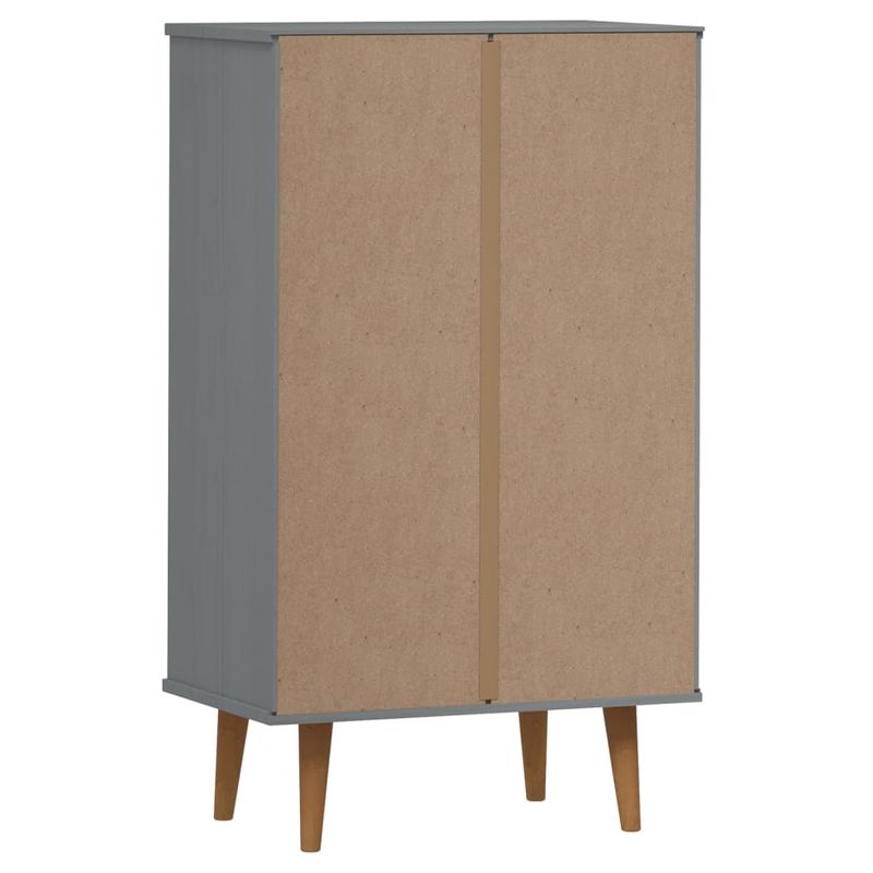 Casa si Gradina - Mobilier - Organizare si depozitare - Organizator incaltaminte - Pantofar "MOLDE", gri, 59,5x35x103 cm, lemn masiv de pin - Infinity.ro