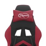 PC, gaming si accesorii - Gaming - Accesorii gaming - Scaune gaming - Scaun de jocuri, negru si rosu vin, piele ecologica - Infinity.ro