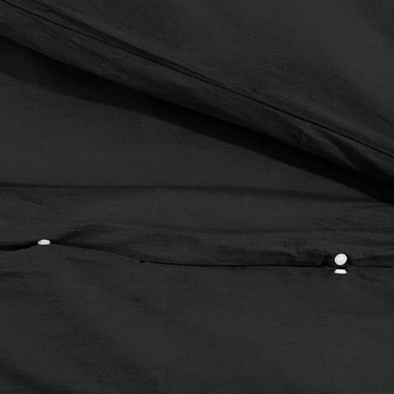 Casa si Gradina - Textile si covoare - Lenjerii de pat - Huse pilote - Set cu husa de pilota, negru, 225x220 cm, microfibra - Infinity.ro