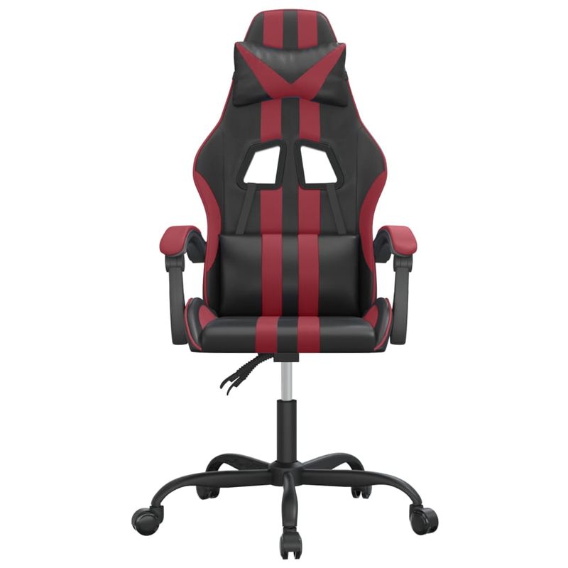 PC, gaming si accesorii - Gaming - Accesorii gaming - Scaune gaming - Scaun de jocuri, negru si rosu vin, piele ecologica - Infinity.ro