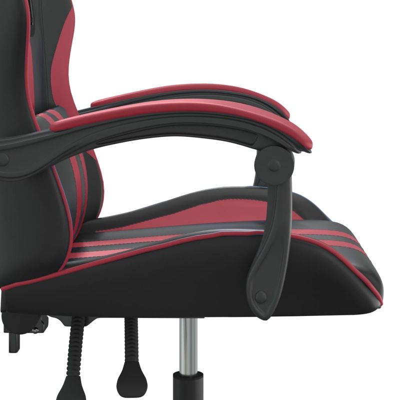 PC, gaming si accesorii - Gaming - Accesorii gaming - Scaune gaming - Scaun de jocuri, negru si rosu vin, piele ecologica - Infinity.ro
