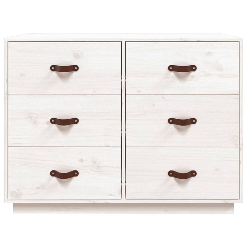 Casa si Gradina - Mobilier - Comode si corpuri - Comode - Servanta, alb, 100x40x75 cm, lemn masiv de pin - Infinity.ro