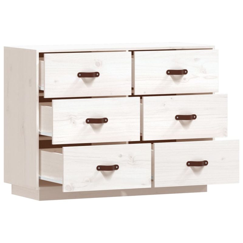 Casa si Gradina - Mobilier - Comode si corpuri - Comode - Servanta, alb, 100x40x75 cm, lemn masiv de pin - Infinity.ro