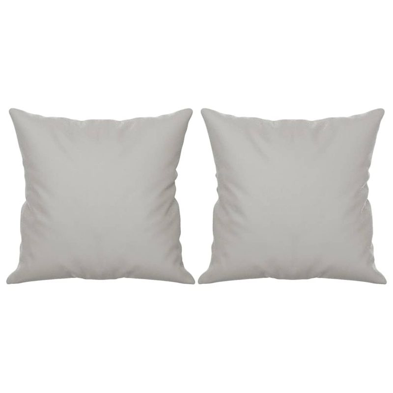 Casa si Gradina - Mobilier - Canapele si coltare - Canapele - Canapea cu 2 locuri perne&pernute gri deschis 140 cm microfibra - Infinity.ro