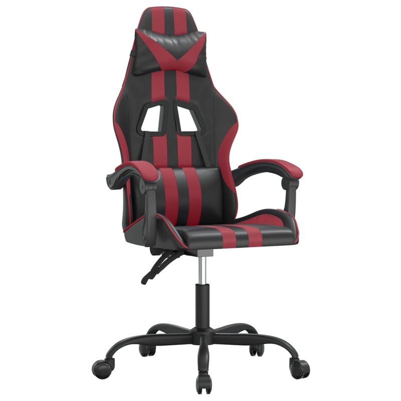 PC, gaming si accesorii - Gaming - Accesorii gaming - Scaune gaming - Scaun de jocuri, negru si rosu vin, piele ecologica - Infinity.ro