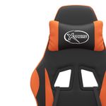 PC, gaming si accesorii - Gaming - Accesorii gaming - Scaune gaming - Scaun de jocuri, negru si oranj, piele ecologica - Infinity.ro