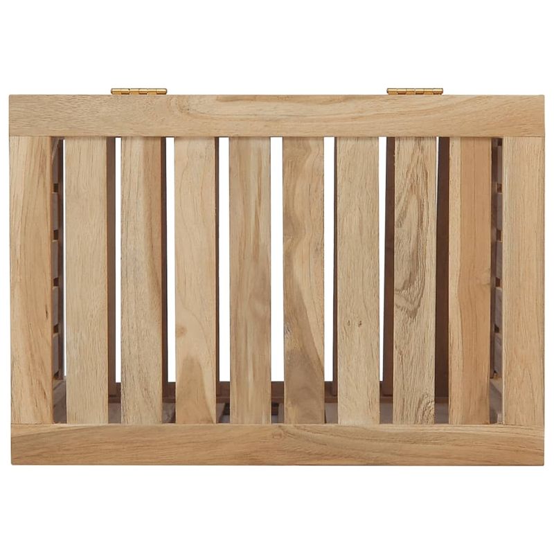Market - Spalare si intretinere rufe - Uscatoare de rufe si accesorii - Cos de rufe, 50x35x60 cm, lemn masiv de tec - Infinity.ro