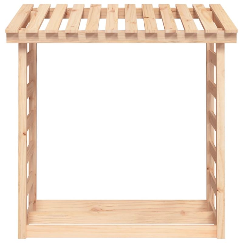 Casa si Gradina - Termice - Sobe, Seminee si accesorii - Accesorii seminee si sobe - Rastel pentru lemne de foc, 108x64,5x110 cm, lemn masiv pin - Infinity.ro