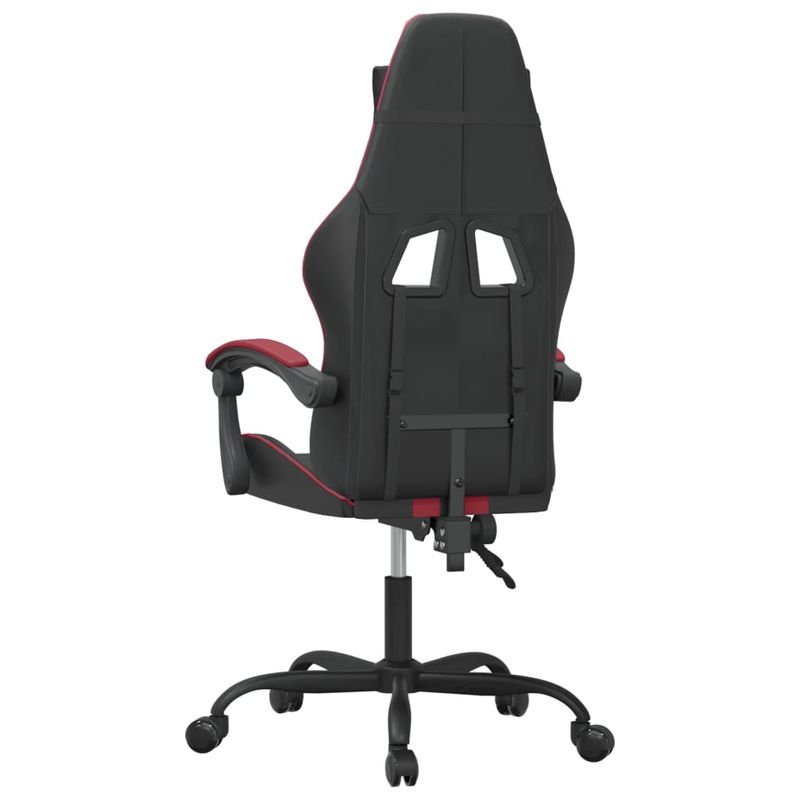 PC, gaming si accesorii - Gaming - Accesorii gaming - Scaune gaming - Scaun de jocuri, negru si rosu vin, piele ecologica - Infinity.ro