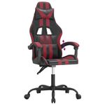PC, gaming si accesorii - Gaming - Accesorii gaming - Scaune gaming - Scaun de jocuri, negru si rosu vin, piele ecologica - Infinity.ro