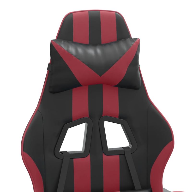 PC, gaming si accesorii - Gaming - Accesorii gaming - Scaune gaming - Scaun de jocuri, negru si rosu vin, piele ecologica - Infinity.ro
