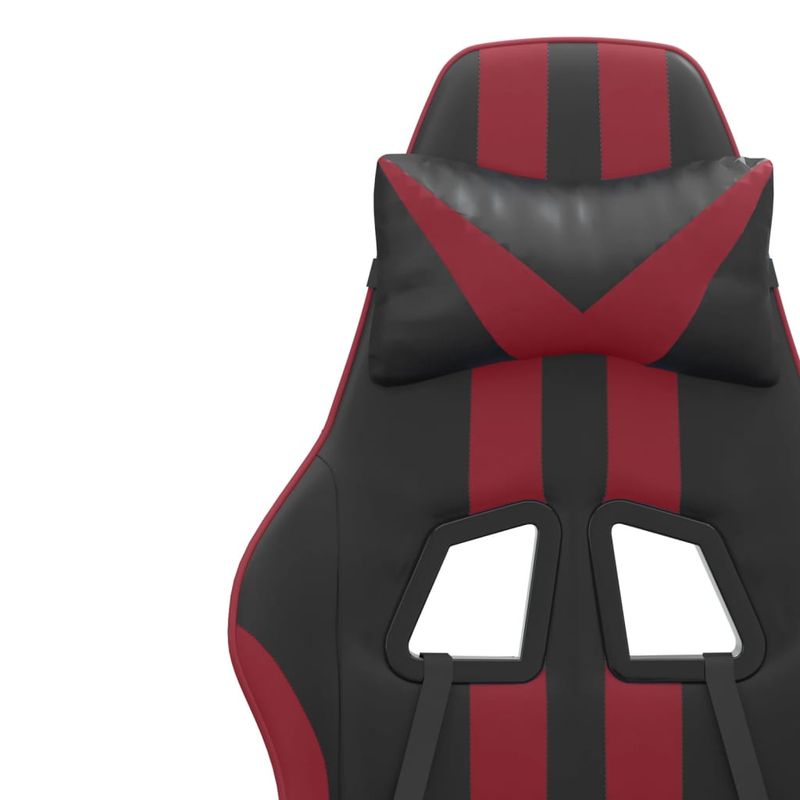 PC, gaming si accesorii - Gaming - Accesorii gaming - Scaune gaming - Scaun de jocuri, negru si rosu vin, piele ecologica - Infinity.ro