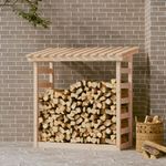 Casa si Gradina - Termice - Sobe, Seminee si accesorii - Accesorii seminee si sobe - Rastel pentru lemne de foc, 108x64,5x110 cm, lemn masiv pin - Infinity.ro