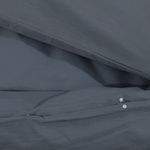 Casa si Gradina - Textile si covoare - Lenjerii de pat - Huse pilote - Set cu husa de pilota, antracit, 140x200 cm, bumbac, mărime 140x200 cm + 60x70 cm - Infinity.ro