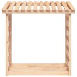 Casa si Gradina - Termice - Sobe, Seminee si accesorii - Accesorii seminee si sobe - Rastel pentru lemne de foc, 108x64,5x110 cm, lemn masiv pin - Infinity.ro