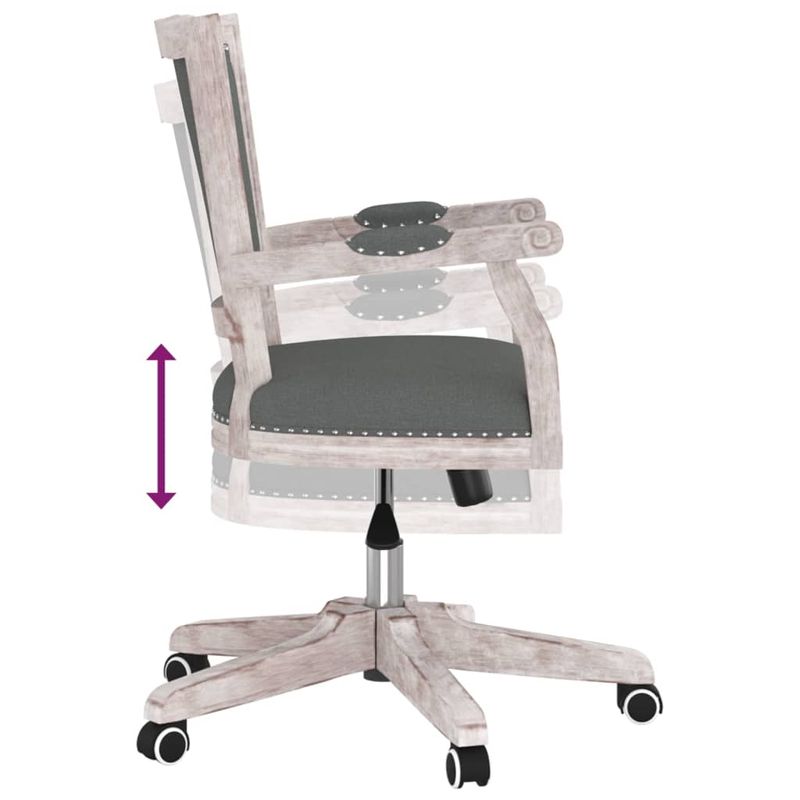 Casa si Gradina - Mobilier - Scaune si fotolii - Scaune - Scaun de birou pivotant, gri inchis, material textil - Infinity.ro