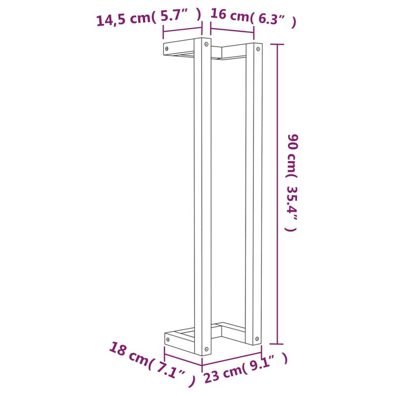 Casa si Gradina - Sanitare - Suporturi si accesorii baie - Suporturi baie - Suport pentru prosoape, alb, 23x18x90 cm, lemn masiv de pin - Infinity.ro