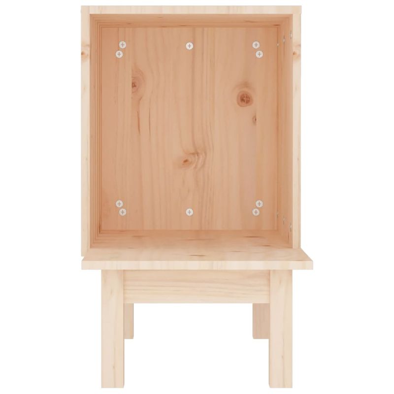 Petshop - Accesorii petshop - Culcusuri si custi - Custi interior si exterior - Casa pentru pisici, 60x36x60 cm, lemn masiv de pin, natural - Infinity.ro