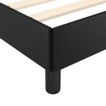 Casa si Gradina - Mobilier - Paturi si accesorii - Paturi - Cadru de pat, negru, 80x200 cm, piele ecologica - Infinity.ro
