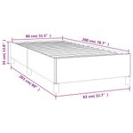 Casa si Gradina - Mobilier - Paturi si accesorii - Paturi - Cadru de pat, negru, 80x200 cm, piele ecologica - Infinity.ro