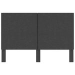 Casa si Gradina - Mobilier - Paturi si accesorii - Accesorii paturi - Tablie de pat, gri inchis, 140 x 200 cm, material textil, model design simplu - Infinity.ro